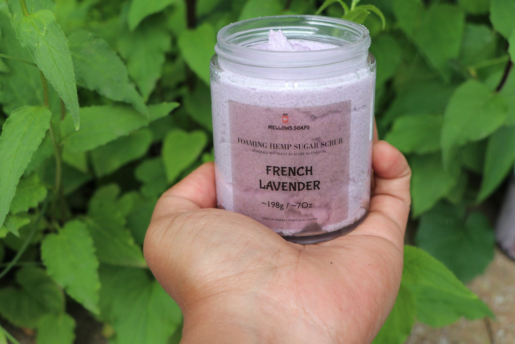Foaming Hemp Sugar Scrub | Whipped Sugar scrub